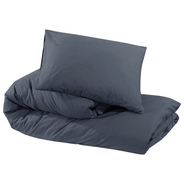 Duvet Cover Set in Anthracite 240x220 cm - Lightweight Microfiber, Soft & Comfortable Bedding - Premium  from Home Treasures - Just £26.99! Shop now at Home Treasures