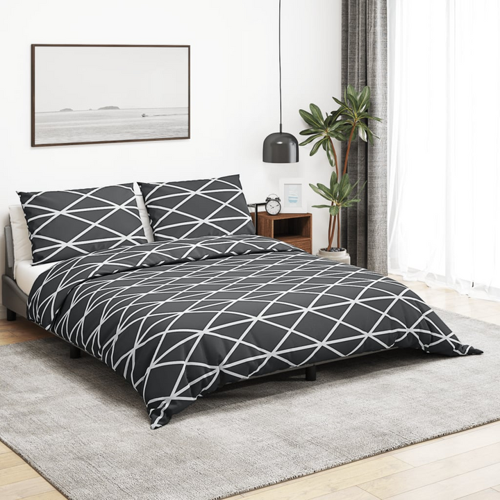 Grey Cotton Duvet Cover Set (135x200 cm) - Soft, Comfortable, and Stylish Bedding - Premium  from Home Treasures - Just £26.99! Shop now at Home Treasures