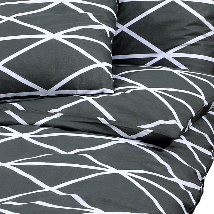 Grey Cotton Duvet Cover Set (135x200 cm) - Soft, Comfortable, and Stylish Bedding - Premium  from Home Treasures - Just £26.99! Shop now at Home Treasures