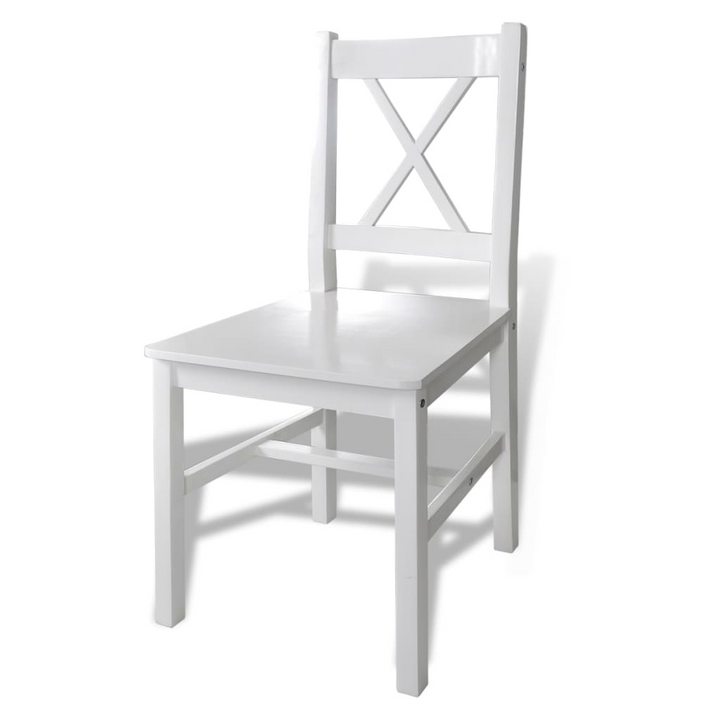 Elegant & Sturdy 5 Piece Dining Set in White - Perfect for Dining Room or Kitchen - Premium  from Home Treasures - Just £272.99! Shop now at Home Treasures