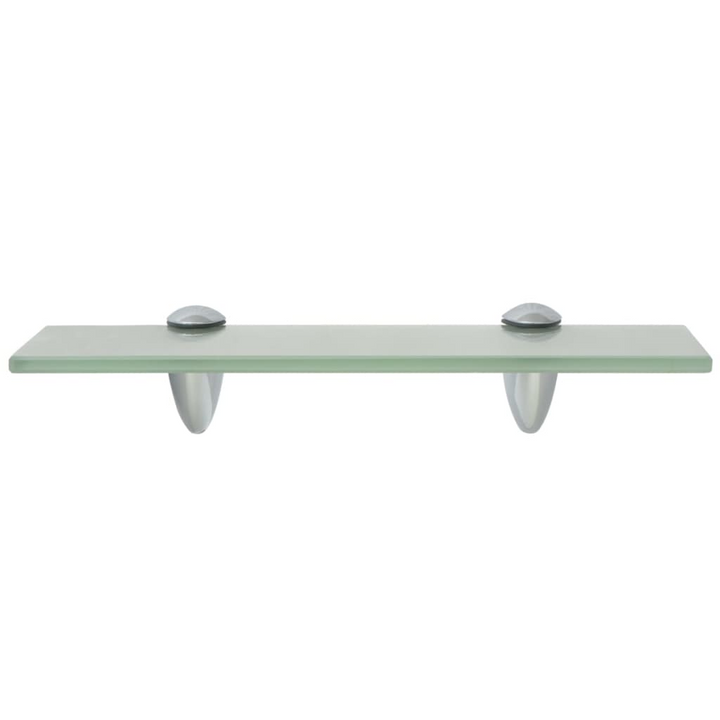 Floating Glass Wall Shelf - 30x10 cm, 8mm Tempered Safety Glass, Frosted Finish, Modern Design with Zinc Alloy Brackets - Premium  from Home Treasures - Just £15.99! Shop now at Home Treasures