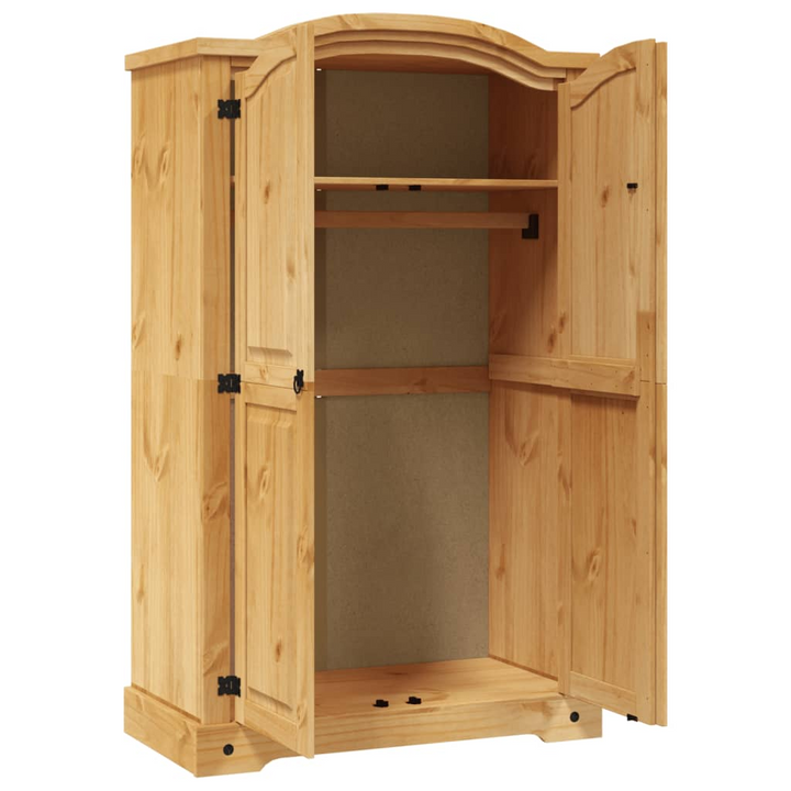 CORONA Wardrobe Mexican Pine with 2 Doors - Rustic Charm for Your Bedroom - Premium  from Home Treasures - Just £377.99! Shop now at Home Treasures