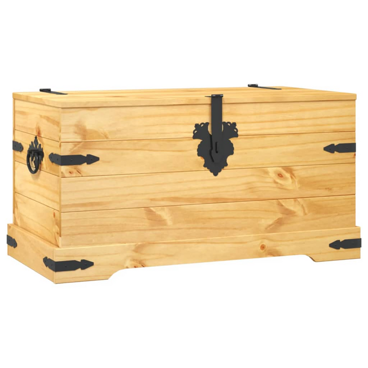 CORONA Storage Chest Mexican Pine 91x49.5x47 cm - Rustic Charm & Ample Storage Space - Premium  from Home Treasures - Just £150.99! Shop now at Home Treasures