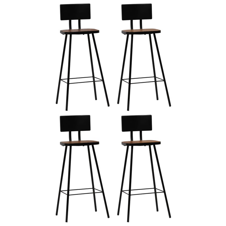 5 Piece Solid Reclaimed Wood Bar Set - Industrial Style Table & Chairs - Eco-Friendly & Unique Design - Premium  from Home Treasures - Just £520.99! Shop now at Home Treasures