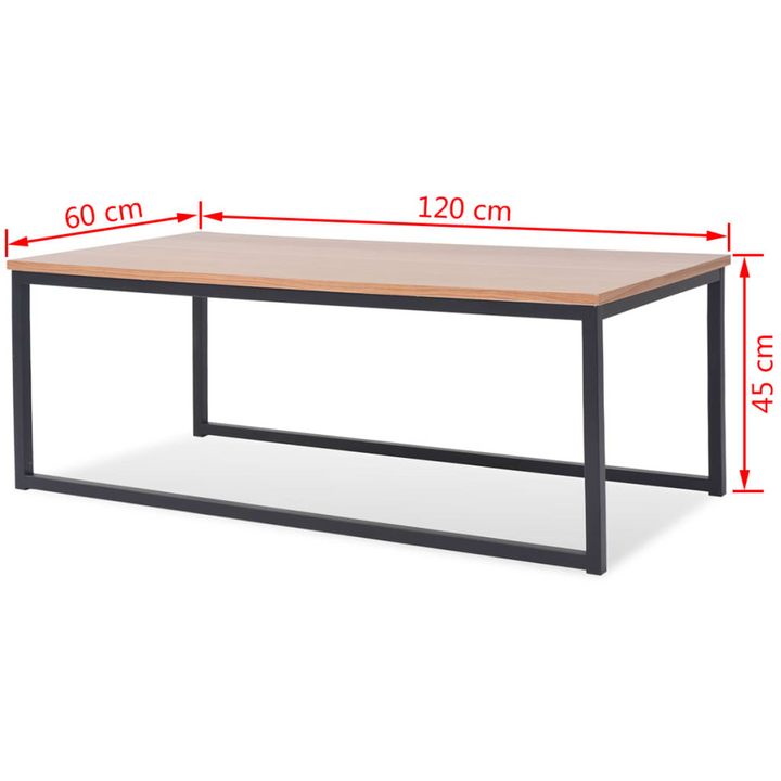 3-Piece Coffee Table Set - Modern Ash Wood & Steel, Space-Saving Design - Premium  from Home Treasures - Just £247.99! Shop now at Home Treasures