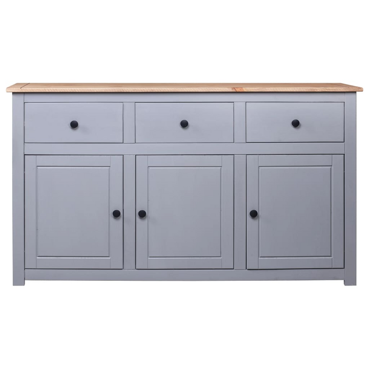 PANAMA Grey Sideboard - Solid Pinewood, 135x40x80 cm - Stylish and Durable Storage Solution - Premium  from Home Treasures - Just £234.99! Shop now at Home Treasures