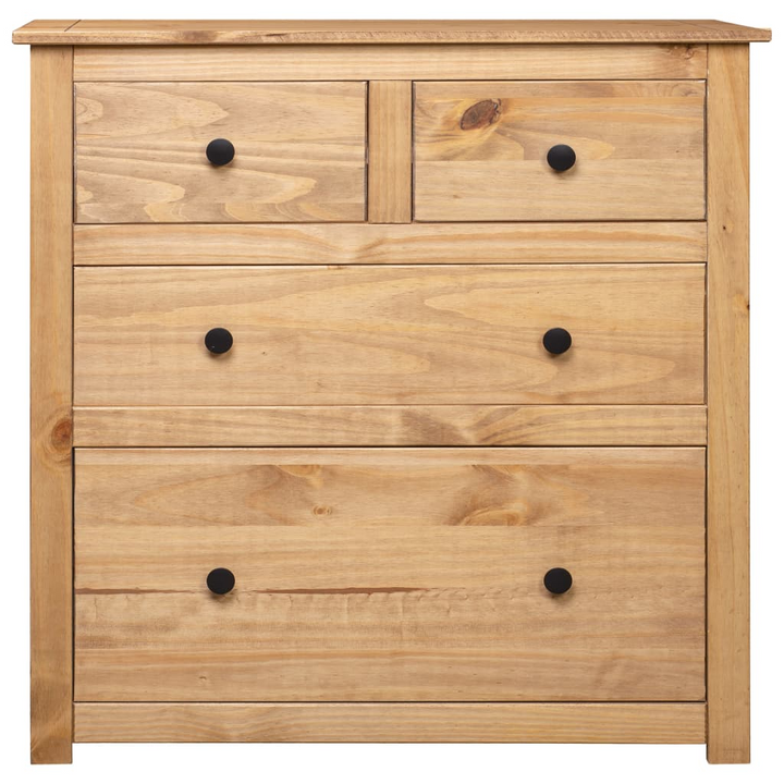 PANAMA Rustic Pinewood Sideboard - 4 Drawers, Timeless Elegance, 80x40x83 cm - Premium  from Home Treasures - Just £159.99! Shop now at Home Treasures