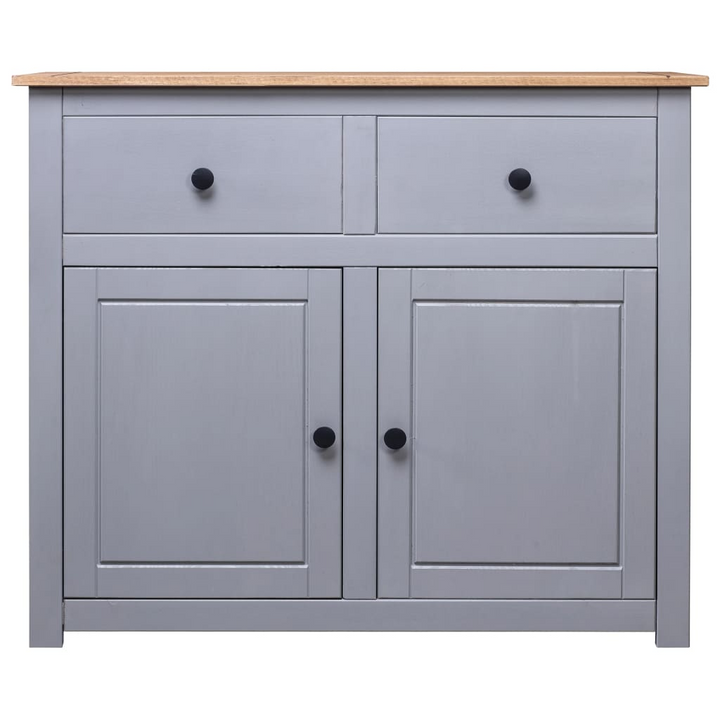 PANAMA Rustic Grey Sideboard - Durable Solid Pinewood Storage Cabinet 93x40x80 cm - Premium  from Home Treasures - Just £158.99! Shop now at Home Treasures