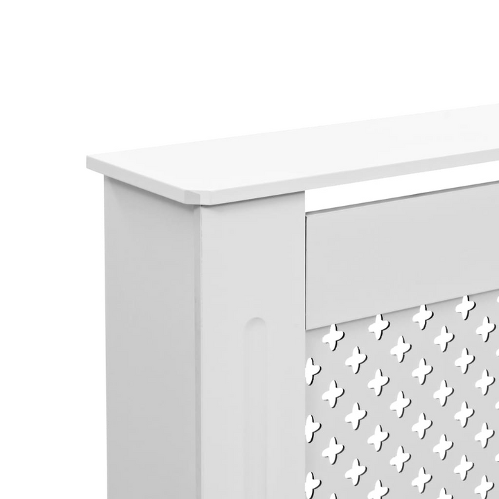 Stylish White Radiator Cover MDF 112x19x81.5 cm - Perfect for Any Room - Premium  from Home Treasures - Just £134.99! Shop now at Home Treasures