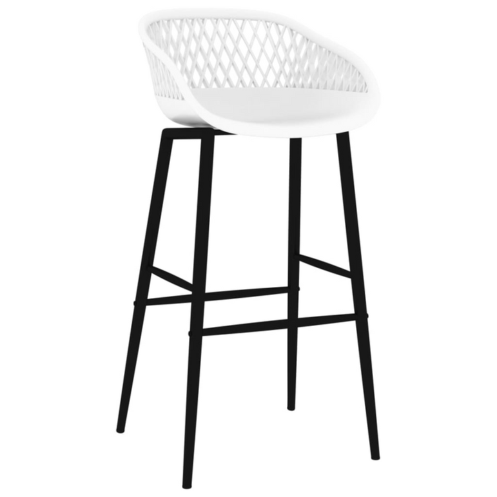 5 Piece Bar Set Black and White - Modern Bar Table and Stools for Home, Garden, and Restaurants - Premium  from Home Treasures - Just £349.99! Shop now at Home Treasures