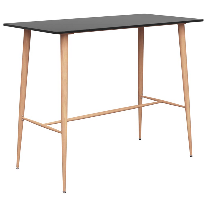 5 Piece Modern Bar Set - Sleek Black Table & Chic Grey Stools - Perfect for Home, Garden, Bar, Pub, or Restaurant - Premium  from Home Treasures - Just £383.99! Shop now at Home Treasures