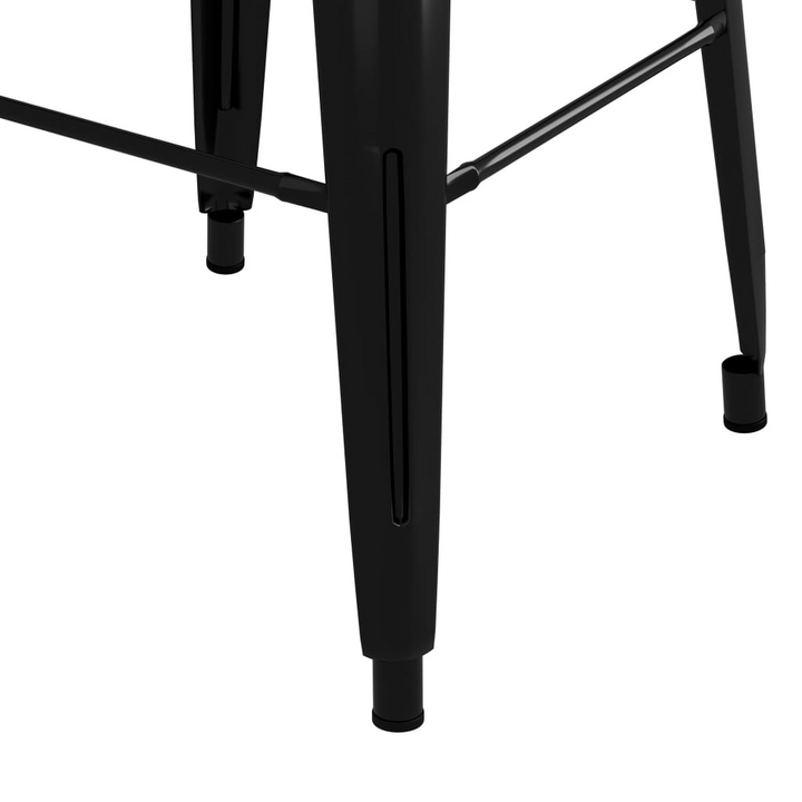 5 Piece Modern Bar Set - White & Black Counter Height Table and Stools for Home, Garden, Bar, Pub, and Restaurant - Premium  from Home Treasures - Just £461.99! Shop now at Home Treasures