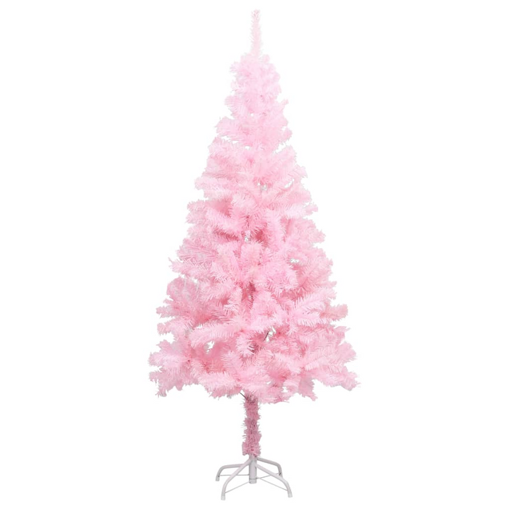 Artificial Pre-lit Christmas Tree with Ball Set - 150 cm Pink PVC Tree with LED Lights and Beautiful Ornaments - Premium  from Home Treasures - Just £70.99! Shop now at Home Treasures