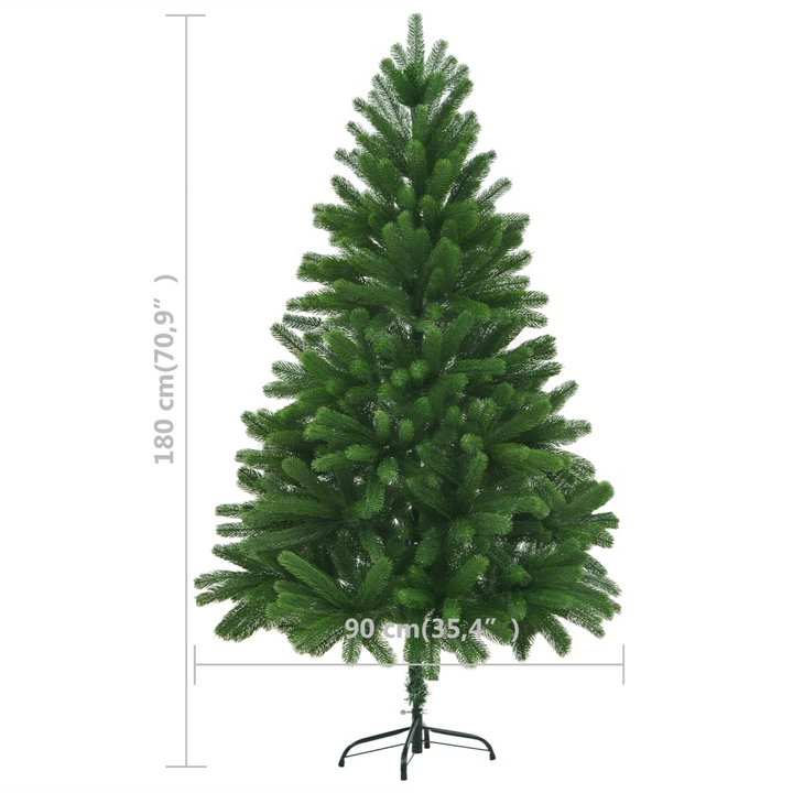 Pre-lit Artificial Christmas Tree with Ornaments & LED Lights - Green - Premium  from Home Treasures - Just £128.99! Shop now at Home Treasures