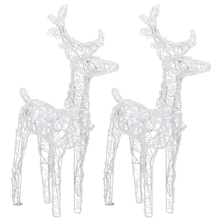 Reindeers & Sleigh Christmas Decoration with 320 Warm White LEDs, Weather-Resistant Acrylic - Premium  from Home Treasures - Just £210.99! Shop now at Home Treasures