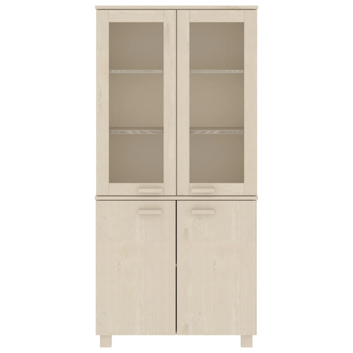 HAMAR Highboard - Solid Wood Pine - Honey Brown Finish | Elegant & Functional Storage Solution - Premium  from Home Treasures - Just £244.99! Shop now at Home Treasures