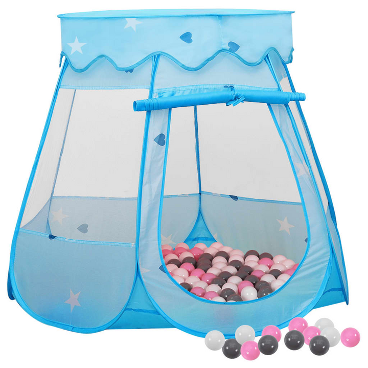 Children Play Tent with 250 Balls Blue 102x102x82 cm - Premium  from Home Treasures - Just £53.99! Shop now at Home Treasures