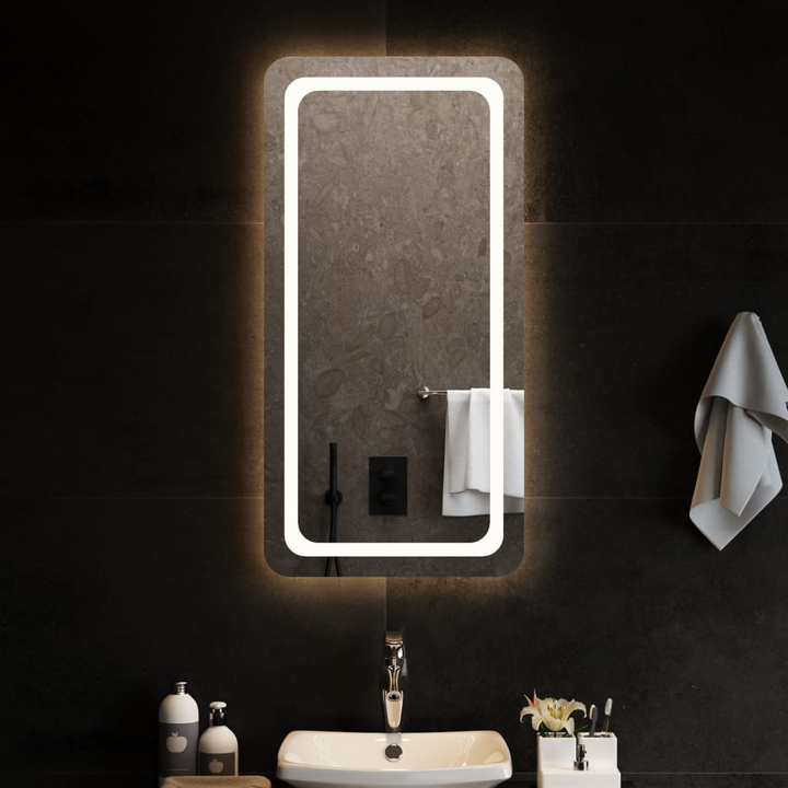 LED Bathroom Mirror 50x100 cm - IP65 Waterproof, USB Interface, Easy to Install - Premium  from Home Treasures - Just £80.99! Shop now at Home Treasures