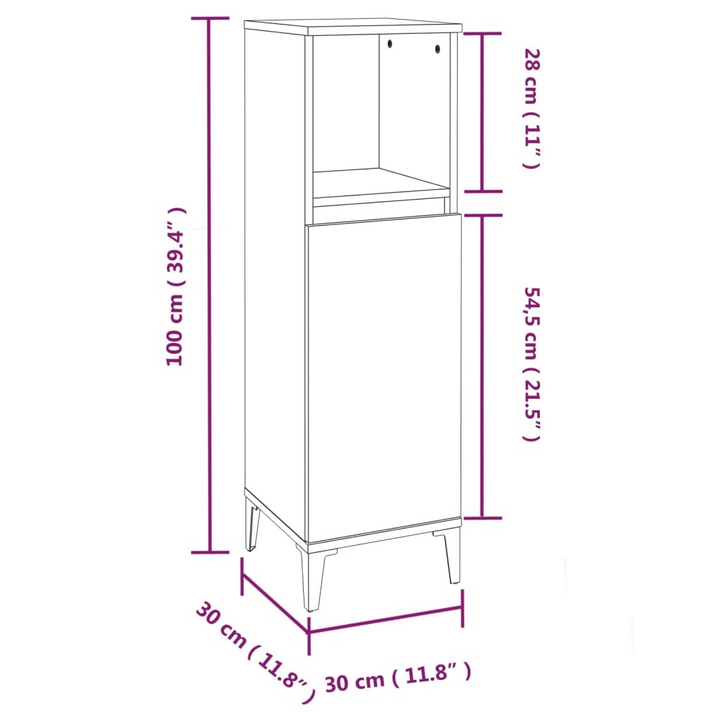 3 Piece Bathroom Cabinet Set in Grey Sonoma Finish | Sleek Engineered Wood with Ample Storage Space - Premium  from Home Treasures - Just £207.99! Shop now at Home Treasures