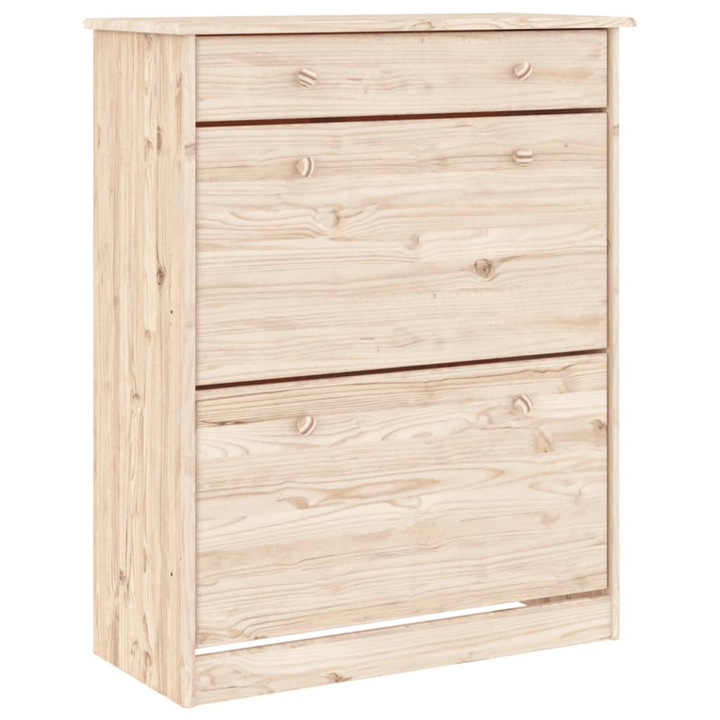 ALTA Highboard 77x35x188 cm | Solid Pine Wood Cabinet with Shelves, Drawer & Glass Doors - Premium  from Home Treasures - Just £278.99! Shop now at Home Treasures