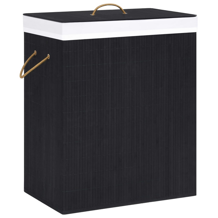 Bamboo Laundry Basket Black 83 L - Stylish & Functional Storage Solution - Premium  from Home Treasures - Just £33.99! Shop now at Home Treasures