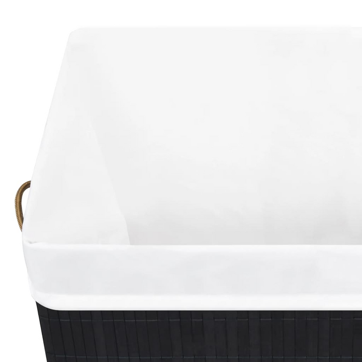 Bamboo Laundry Basket Black 83 L - Stylish & Functional Storage Solution - Premium  from Home Treasures - Just £33.99! Shop now at Home Treasures