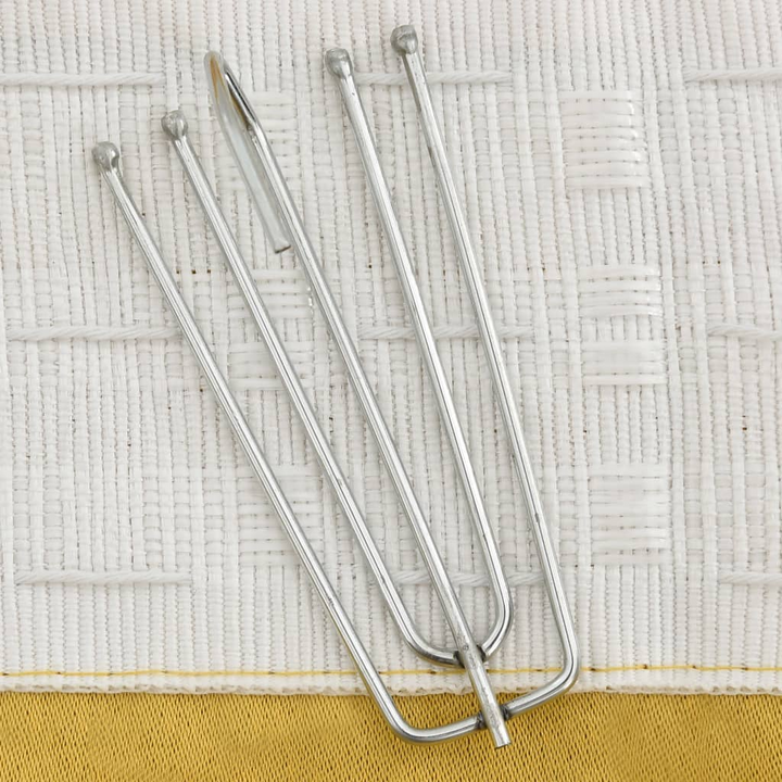 Elegant Linen-Look Blackout Curtains with Hooks - 2 pcs Yellow 140x175 cm - Superior Privacy & Light Control - Premium  from Home Treasures - Just £37.99! Shop now at Home Treasures