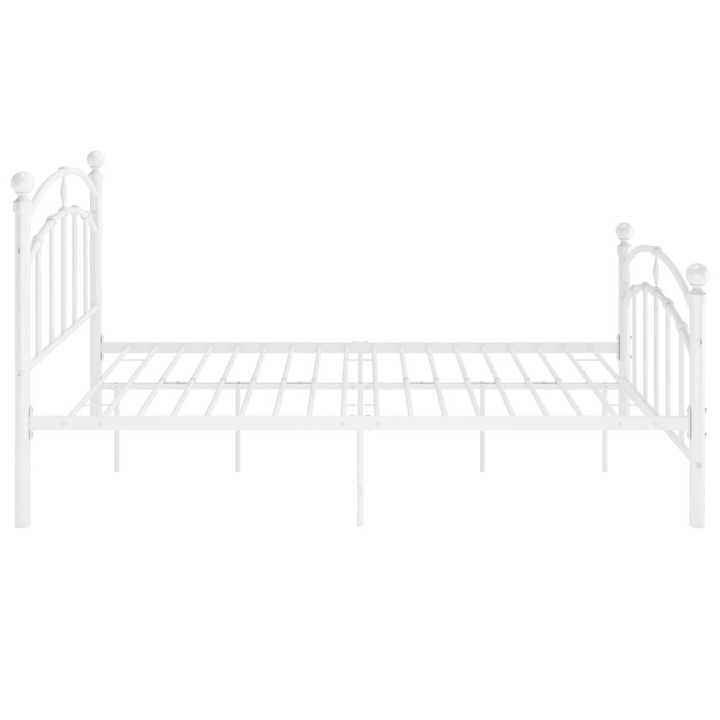 Sturdy & Durable White Metal Bed Frame 120x200 cm - Premium  from Home Treasures - Just £121.99! Shop now at Home Treasures