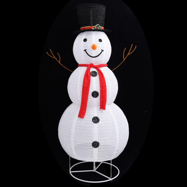 LED Christmas Snowman Figure - Luxury Fabric, 8 Lighting Modes, Indoor & Outdoor - Premium  from Home Treasures - Just £107.99! Shop now at Home Treasures