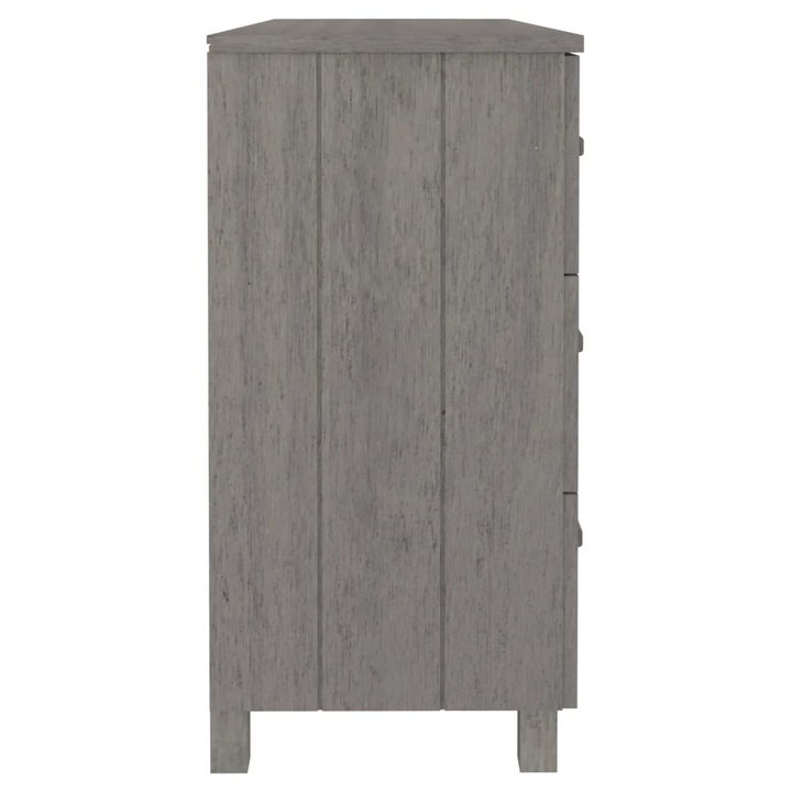 HAMAR Sideboard in Light Grey – Solid Pine Wood, Durable & Stylish, 113x40x80 cm - Premium  from Home Treasures - Just £171.99! Shop now at Home Treasures