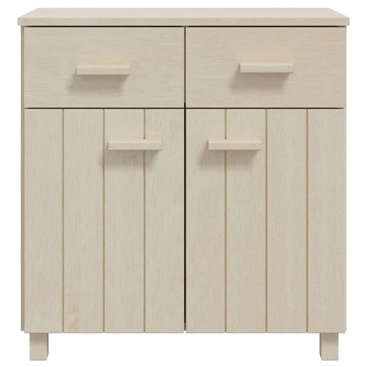 HAMAR Honey Brown Sideboard - Solid Pinewood, 79x40x80 cm, Ample Storage & Elegant Design - Premium  from Home Treasures - Just £133.99! Shop now at Home Treasures