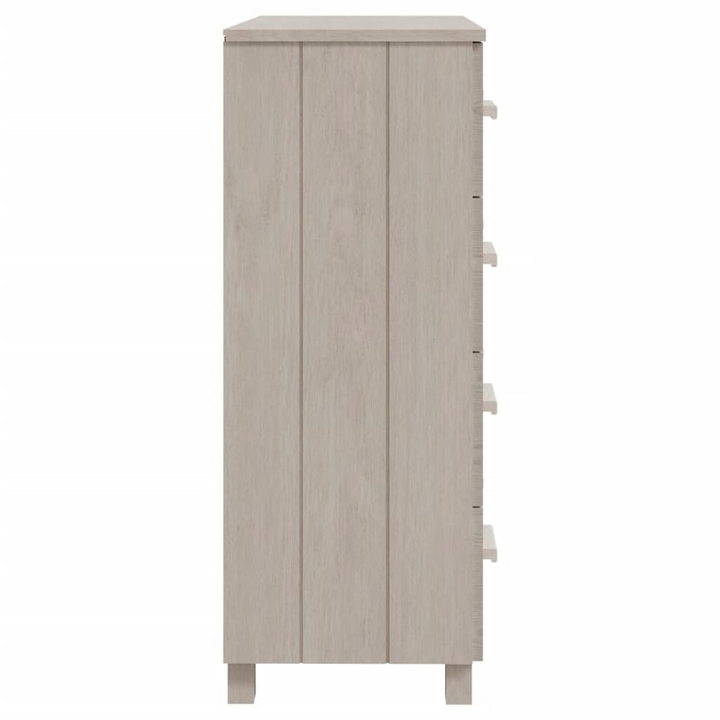 HAMAR White Solid Wood Pine Sideboard with 4 Drawers - 79x40x103.5 cm | Elegant & Durable Storage Solution - Premium  from Home Treasures - Just £163.99! Shop now at Home Treasures