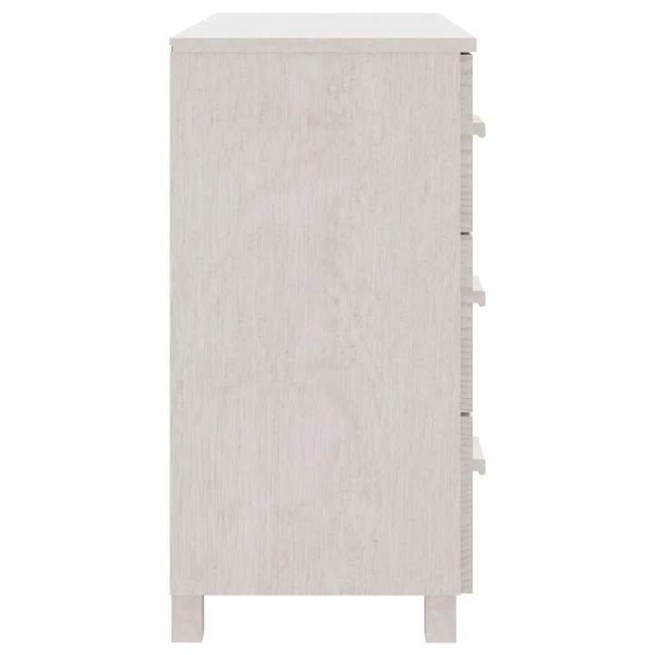 HAMAR Sideboard - Elegant White Storage Solution in Solid Pinewood, 90x40x80 cm - Premium  from Home Treasures - Just £166.99! Shop now at Home Treasures