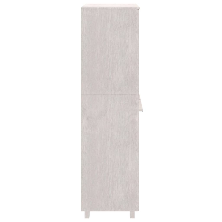 HAMAR Wardrobe - Elegant White Solid Pine Wood Storage, 89x50x180 cm - Premium  from Home Treasures - Just £261.99! Shop now at Home Treasures