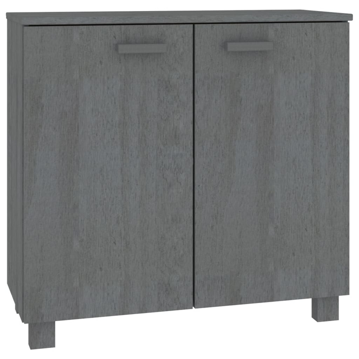 HAMAR Sideboard – Elegant Dark Grey Solid Pine Wood Storage Solution | 85x35x80 cm - Premium  from Home Treasures - Just £124.99! Shop now at Home Treasures