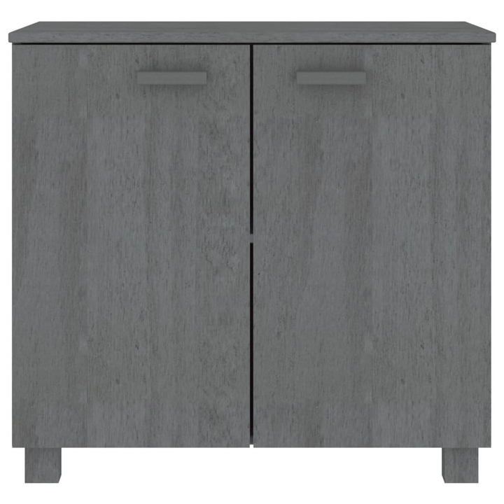 HAMAR Sideboard – Elegant Dark Grey Solid Pine Wood Storage Solution | 85x35x80 cm - Premium  from Home Treasures - Just £124.99! Shop now at Home Treasures