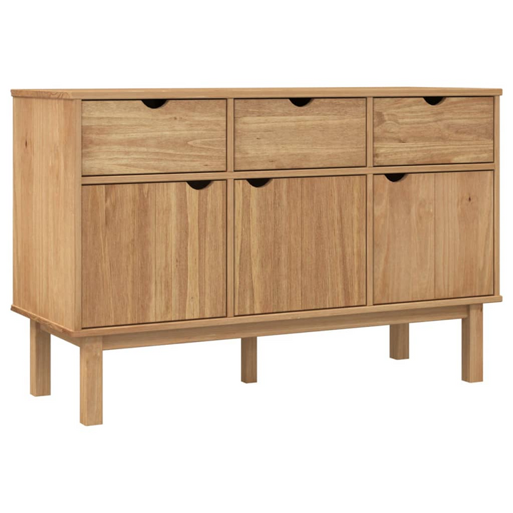 OTTA Scandinavian Sideboard - 114x43x73.5 cm - Solid Pine Wood - Ample Storage Space - Premium  from Home Treasures - Just £175.99! Shop now at Home Treasures