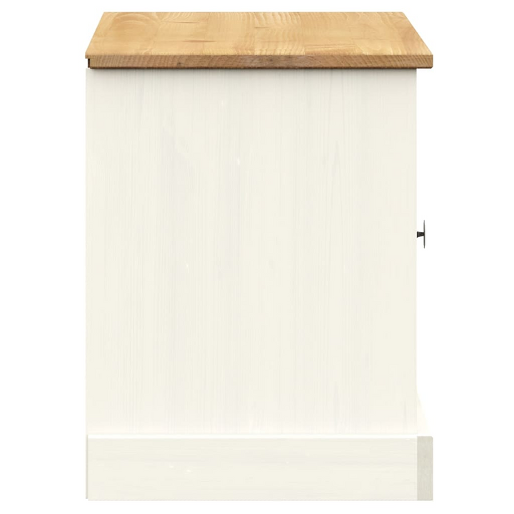 VIGO Shoe Bench in White - 106x35x45 cm, Solid Pine Wood, Modern Entryway Storage Solution - Premium  from Home Treasures - Just £118.99! Shop now at Home Treasures