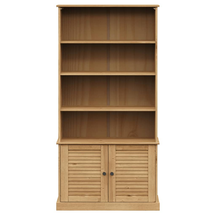 VIGO Solid Wood Pine Bookcase - Rustic Charm for Your Home Interior - Premium  from Home Treasures - Just £288.99! Shop now at Home Treasures