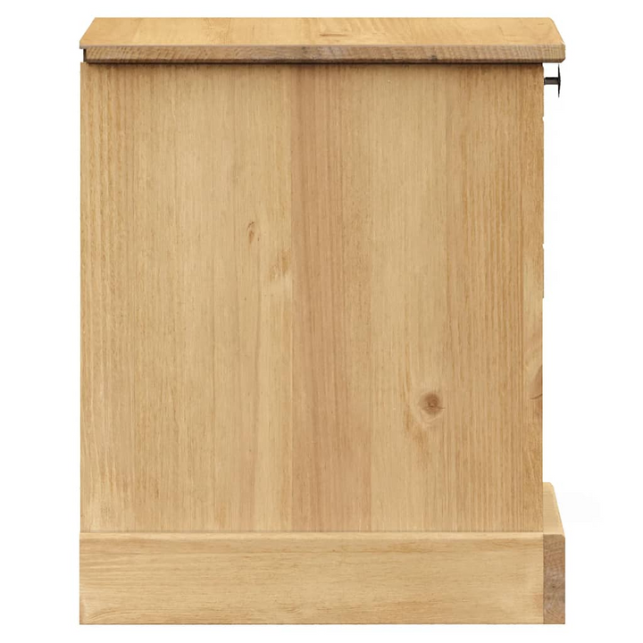 VIGO Bedside Cabinet - Solid Pine Wood with Honey Wax Finish - Stylish & Durable Nightstand, 42x35x42 cm - Premium  from Home Treasures - Just £56.99! Shop now at Home Treasures