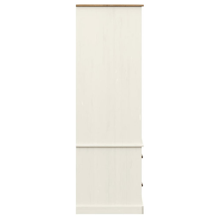 VIGO Solid Pine Wardrobe in White - 90x55x176 cm | Elegant & Spacious Storage Solution - Premium  from Home Treasures - Just £421.99! Shop now at Home Treasures