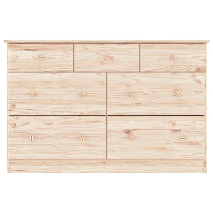 ALTA Solid Wood Pine Chest of Drawers – 7 Drawers, Durable & Stylish Storage Solution, 112x35x73 cm - Premium  from Home Treasures - Just £232.99! Shop now at Home Treasures