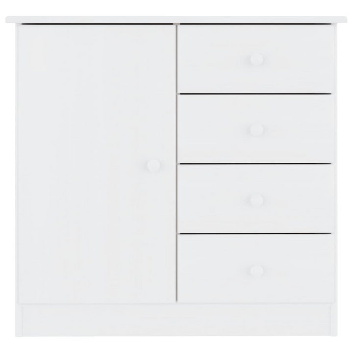 ALTA White Sideboard - Durable Solid Pine Wood Storage Cabinet, 77x35x73 cm - Premium  from Home Treasures - Just £110.99! Shop now at Home Treasures