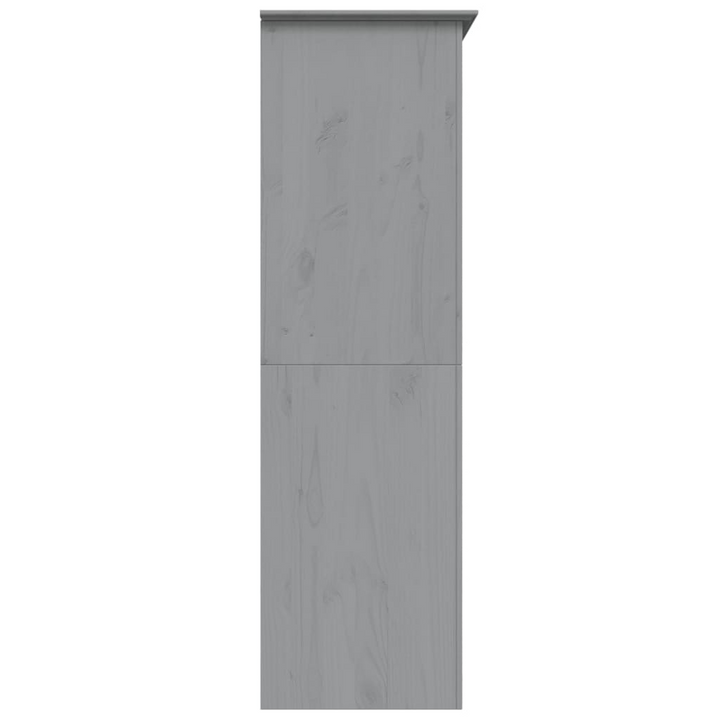 BODO Grey Solid Wood Pine Wardrobe | French Style Storage - 151.5x52x176.5 cm - Premium  from Home Treasures - Just £421.99! Shop now at Home Treasures