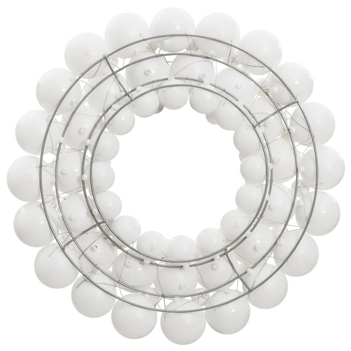 Christmas Wreath White 45 cm Polystyrene for Festive Home Decor - Premium  from Home Treasures - Just £17.99! Shop now at Home Treasures