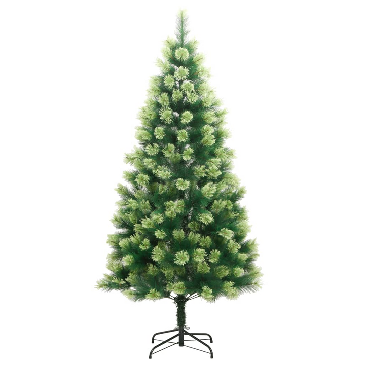 Artificial Hinged Christmas Tree with Metal Stand - Realistic PVC Tips, Easy Setup, Sturdy & Reusable - Premium  from Home Treasures - Just £161.99! Shop now at Home Treasures