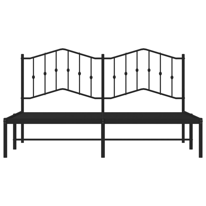 Classic Black Metal Bed Frame with Headboard - 183x213 cm | Elegant & Sturdy Design - Premium  from Home Treasures - Just £102.99! Shop now at Home Treasures