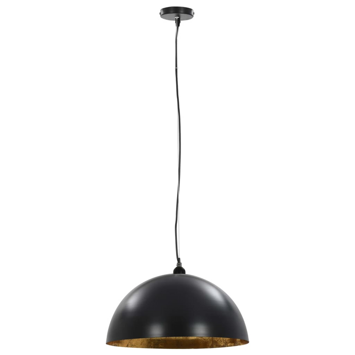 Elegant Black and Gold Semi-Spherical Ceiling Lamps - Set of 2 (50 cm, E27) - Premium  from Home Treasures - Just £160.99! Shop now at Home Treasures