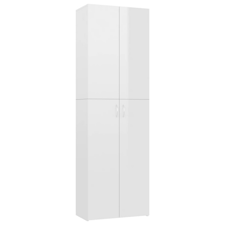 Office Cabinet High Gloss White 60x32x190 cm Engineered Wood - Premium  from Home Treasures - Just £191.99! Shop now at Home Treasures