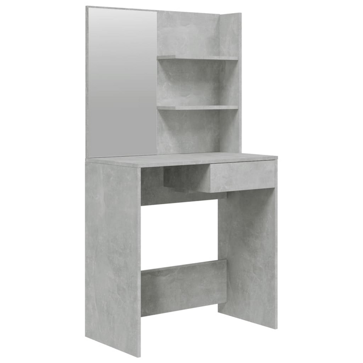 Dressing Table with Mirror Concrete Grey 74.5x40x141 cm - Premium  from Home Treasures - Just £71.99! Shop now at Home Treasures